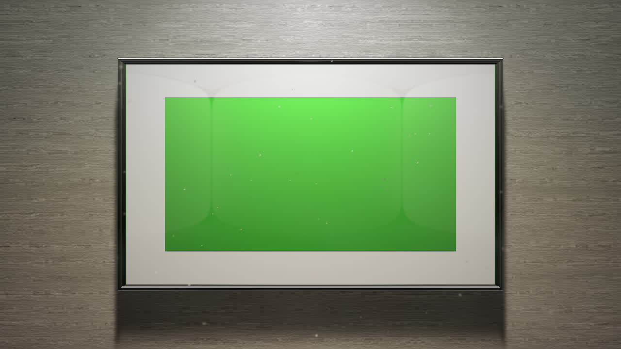 그림 목업 스크린 프레임이 있는 아트 갤러리