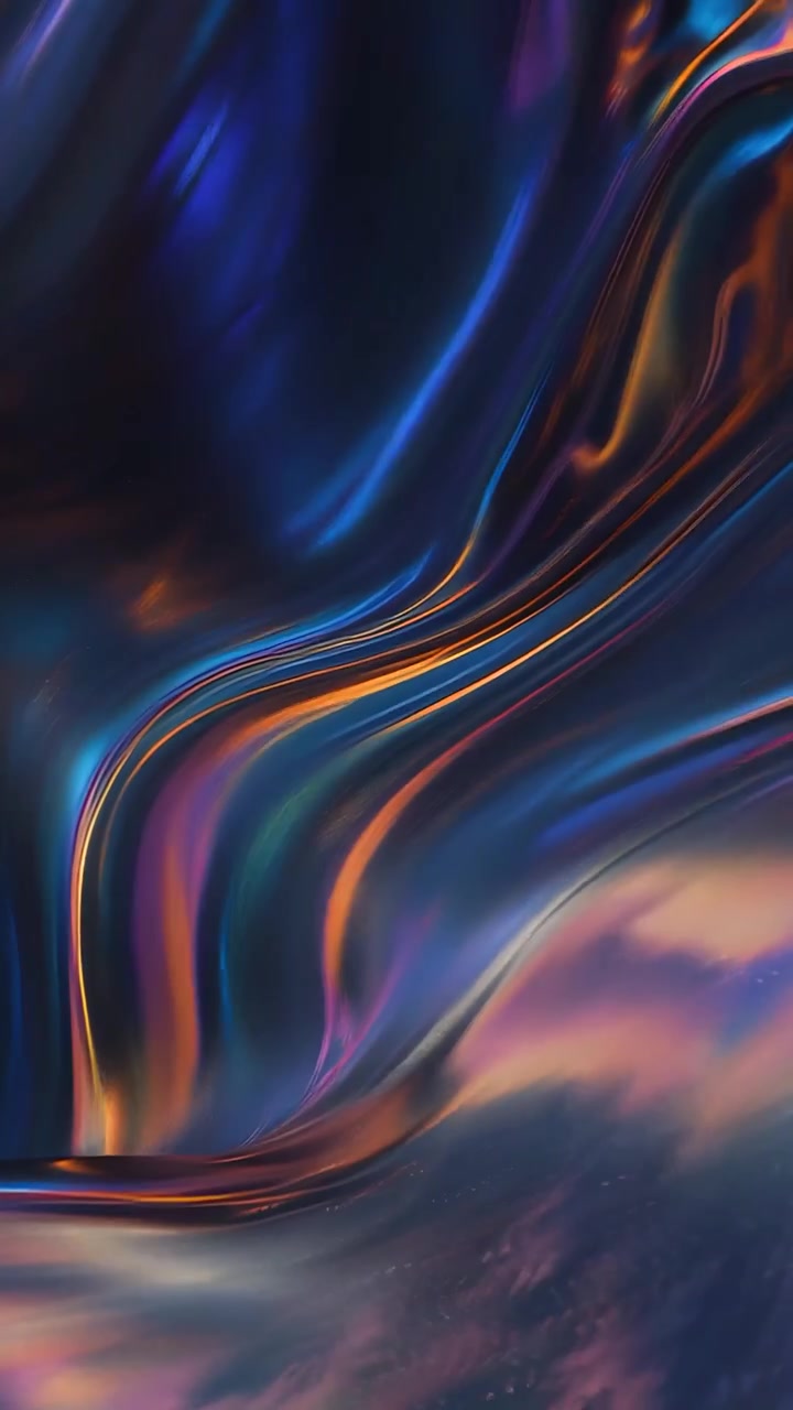 Abstract Metallic Waves Background 4K