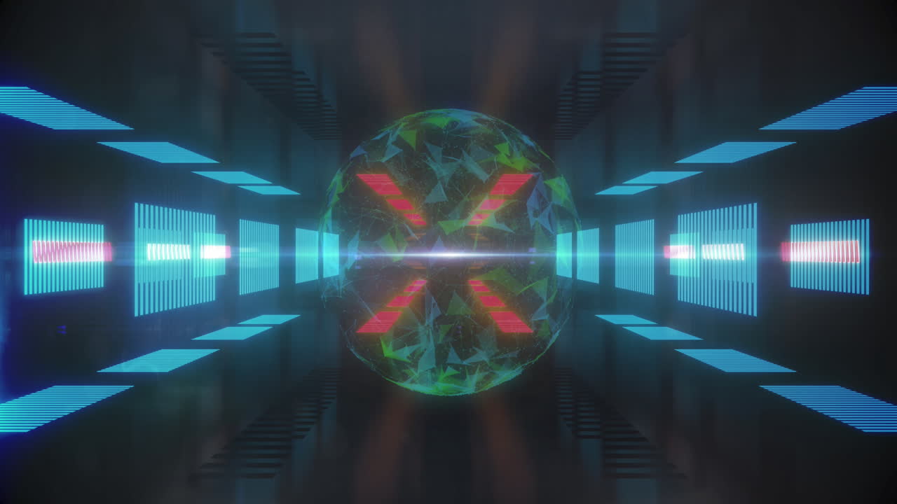 빛나는 터널에 대한 플렉서스 네트워크의 글로브