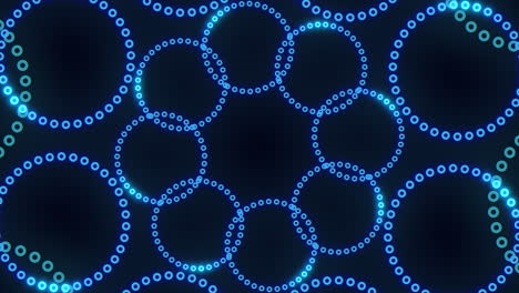 patrón circular de punto azul diseño intrincado creado con software informático