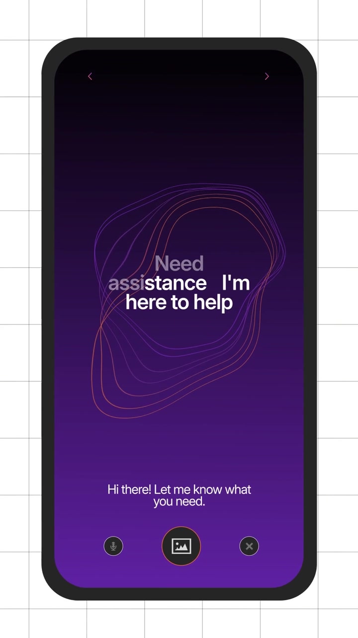 Kit UI mobile AI minimali
