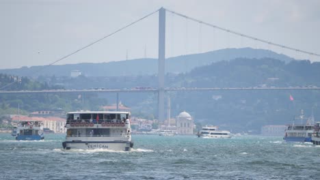 ferry on the bosphorus, istanbul