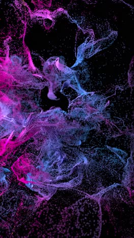 abstract colorful particle explosion