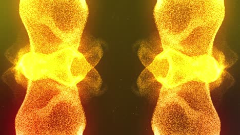 animación de rastros de luz amarillo brillante que se mueven sobre un fondo negro