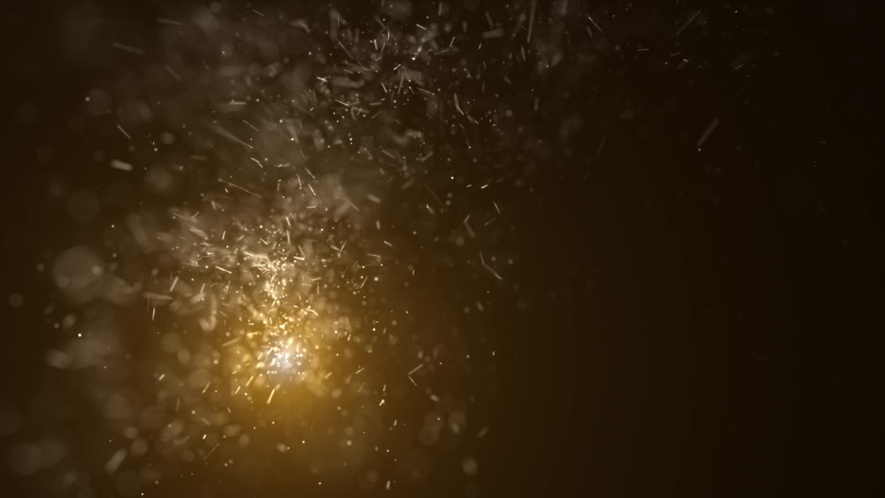 반이는 빛과 함께 금빛 반이는 비행, 반이는 크리스마스 금 입자 및 반이는 입력 템플릿 배경, 보케와 반이는 멋진 마법 축제 효과, 먼지 트레일, 3d 렌더링
