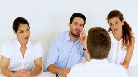 interview panel giving thumbs down to job applicant