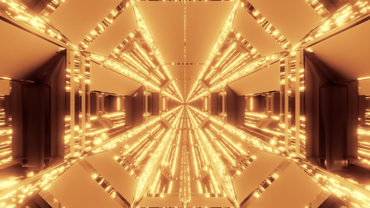 미래의 sf 거 터널 복도, 반이는 다이아몬드, 크리스마스 텍스처, 3d 렌더링, 모션 배경, 라이브 벽화, 모션 그래픽 비주얼, vj 루프