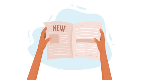 news paper information daily animation