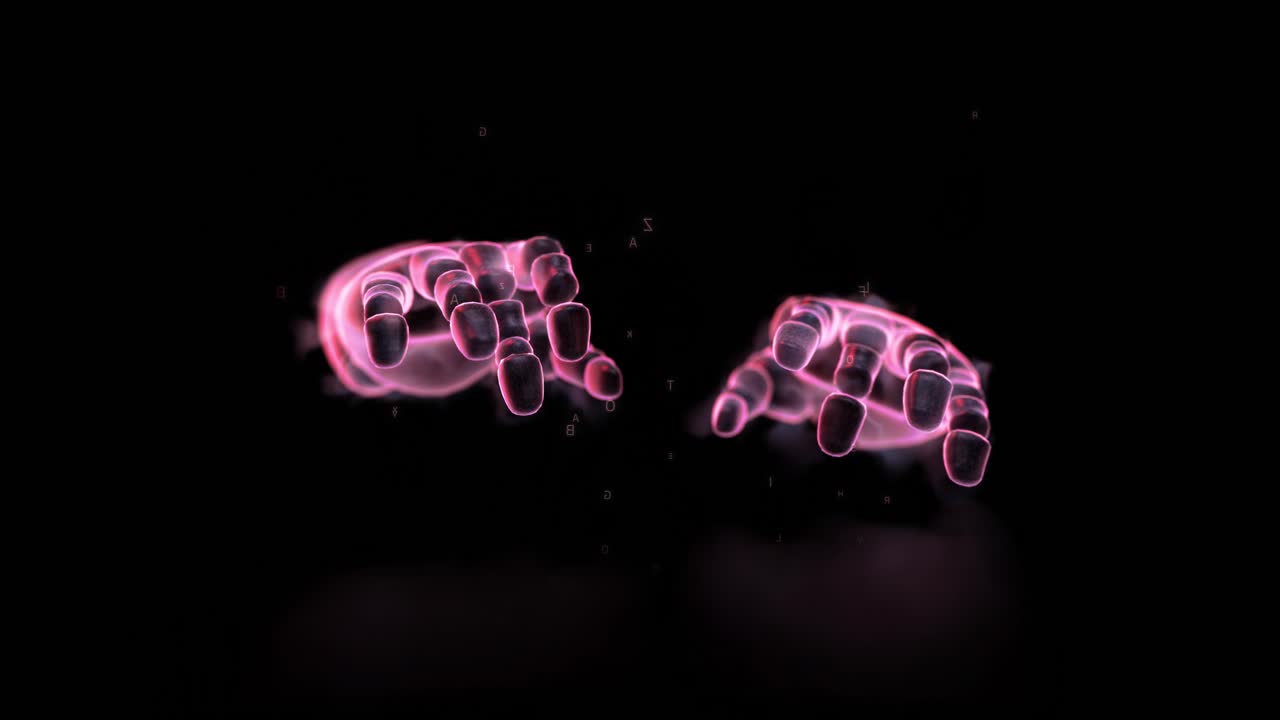 un bucle de chat escribiendo noticias falsas con manos de bots de inteligencia artificial