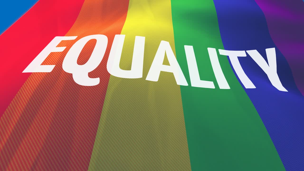 cerca de un arco iris colores de viento bandera del orgullo lgbt