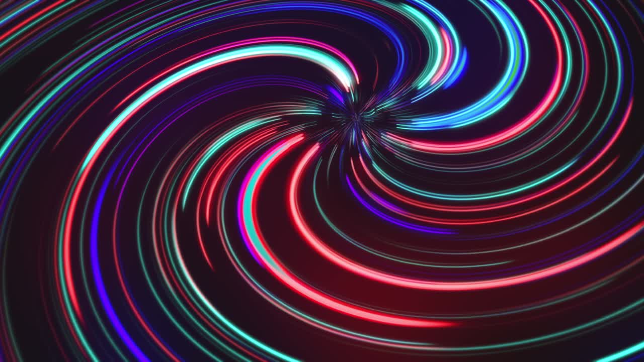 Abstract swirls lines animation background
