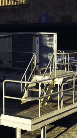 rooftop mechanical units in urban setting during bright daylight hours