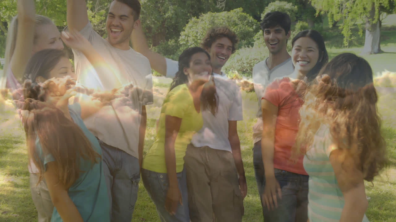 성공을 축하하는 팀