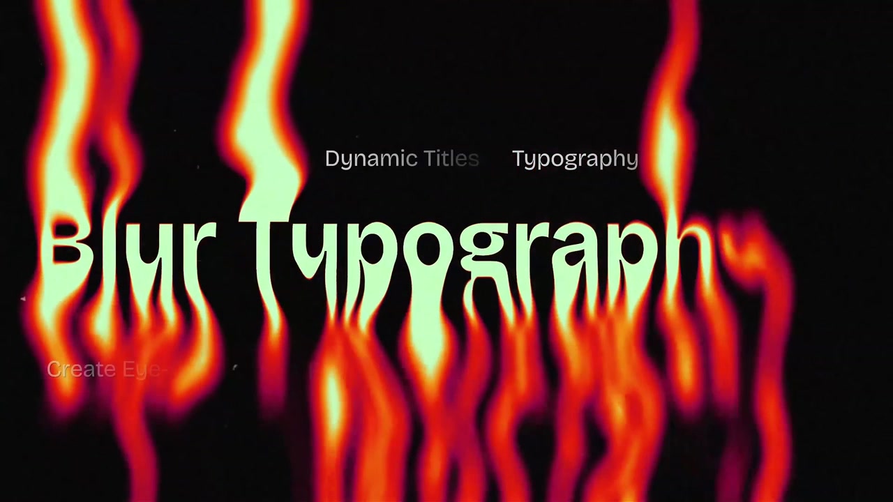 Sløret tekstanimation til dynamiske titler