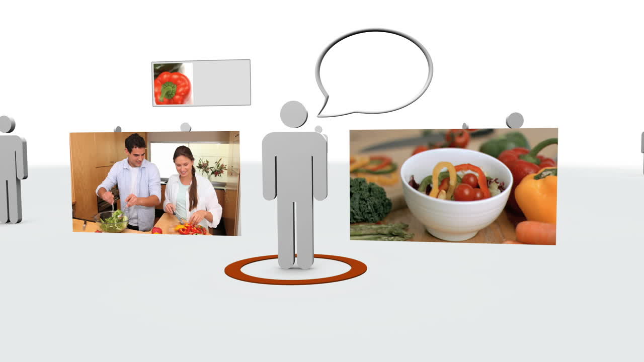 커플이 요리하는 영상