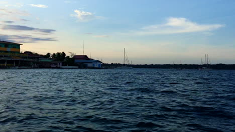 Sunset-boat-ride-in-Bocas-del-Toro-Caribbean-Panama-at-sunset-1