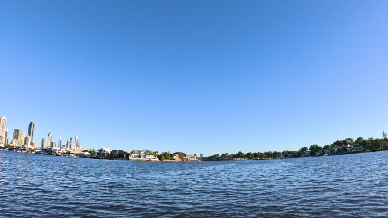 골드 코스트 스카이라인의 파노라마 뷰