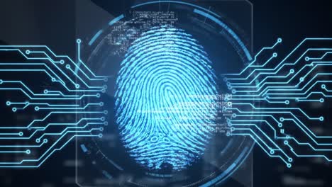 exploring the digital age of biometrics: a close-up on fingerprint scanning technology, merging security with innovation in a high-tech environment