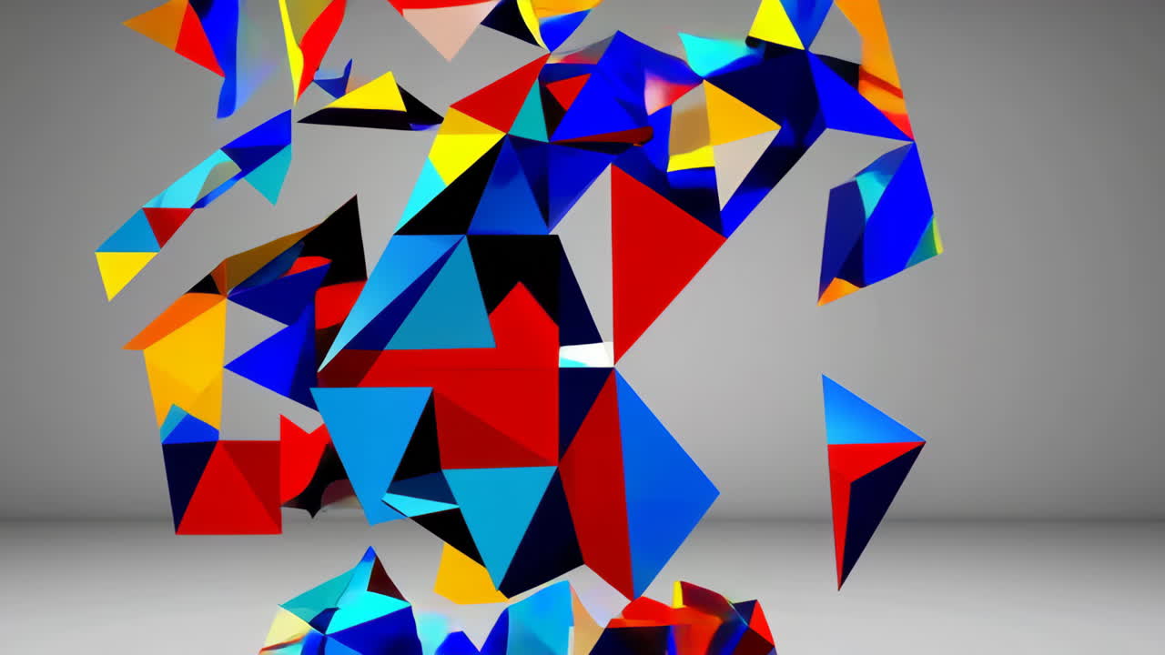 triángulos geométricos abstractos