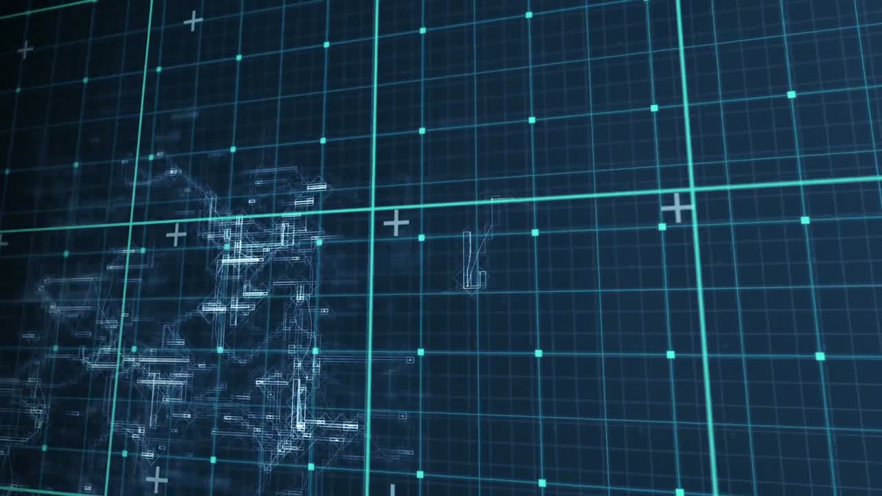 Digital animation of matrix