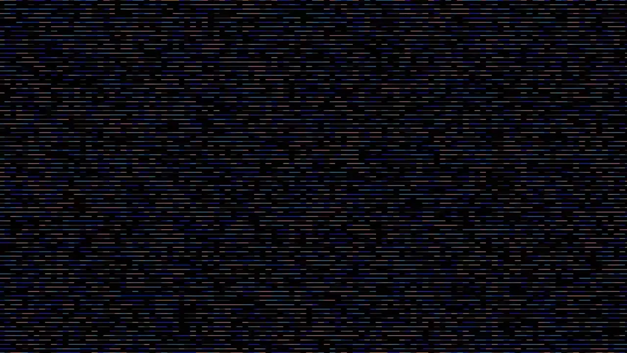 Digital Glitch Effect with Horizontal Lines and Static Noise