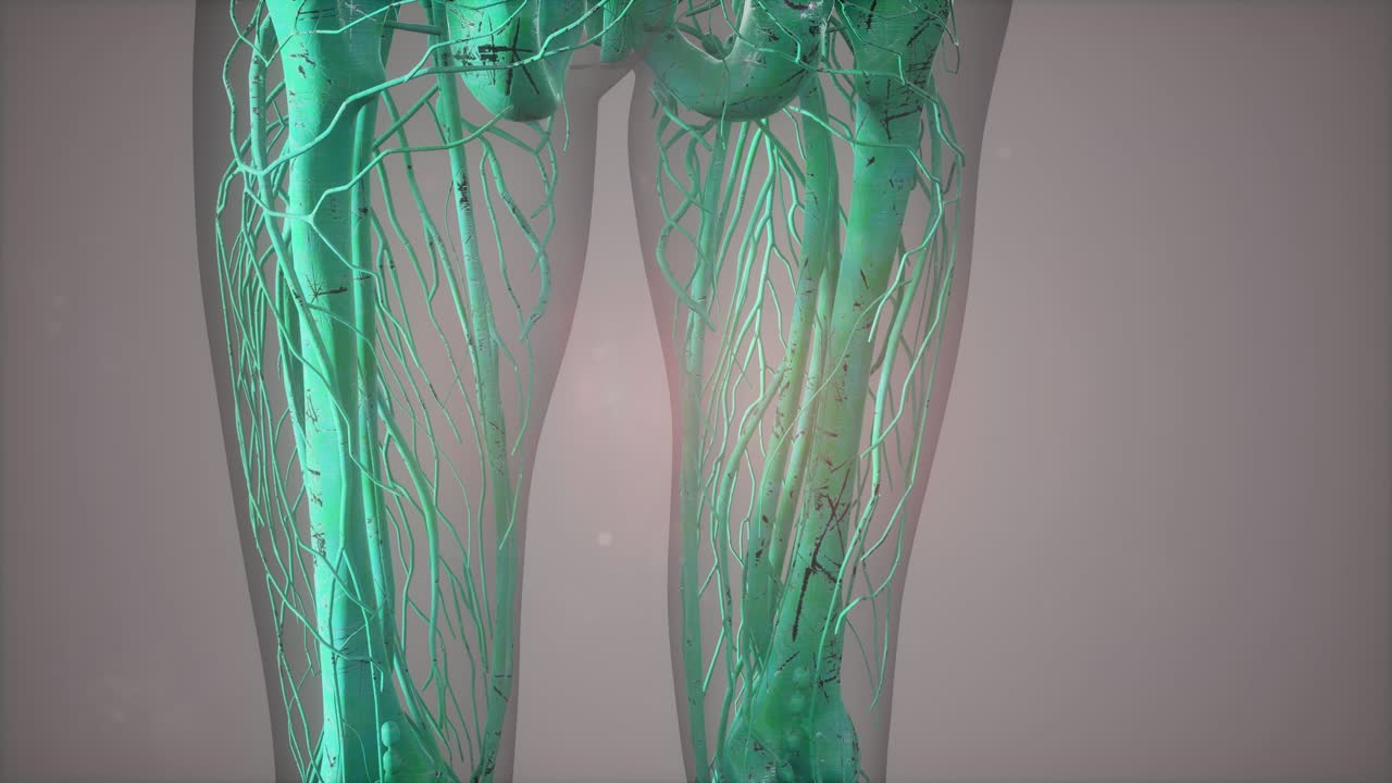 투명한 몸체와 함께 골격 시스템의 전체 클로즈업 뷰