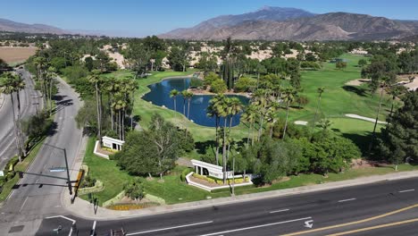 sun lakes country club golfbaan in het verbieden van californië lucht statische