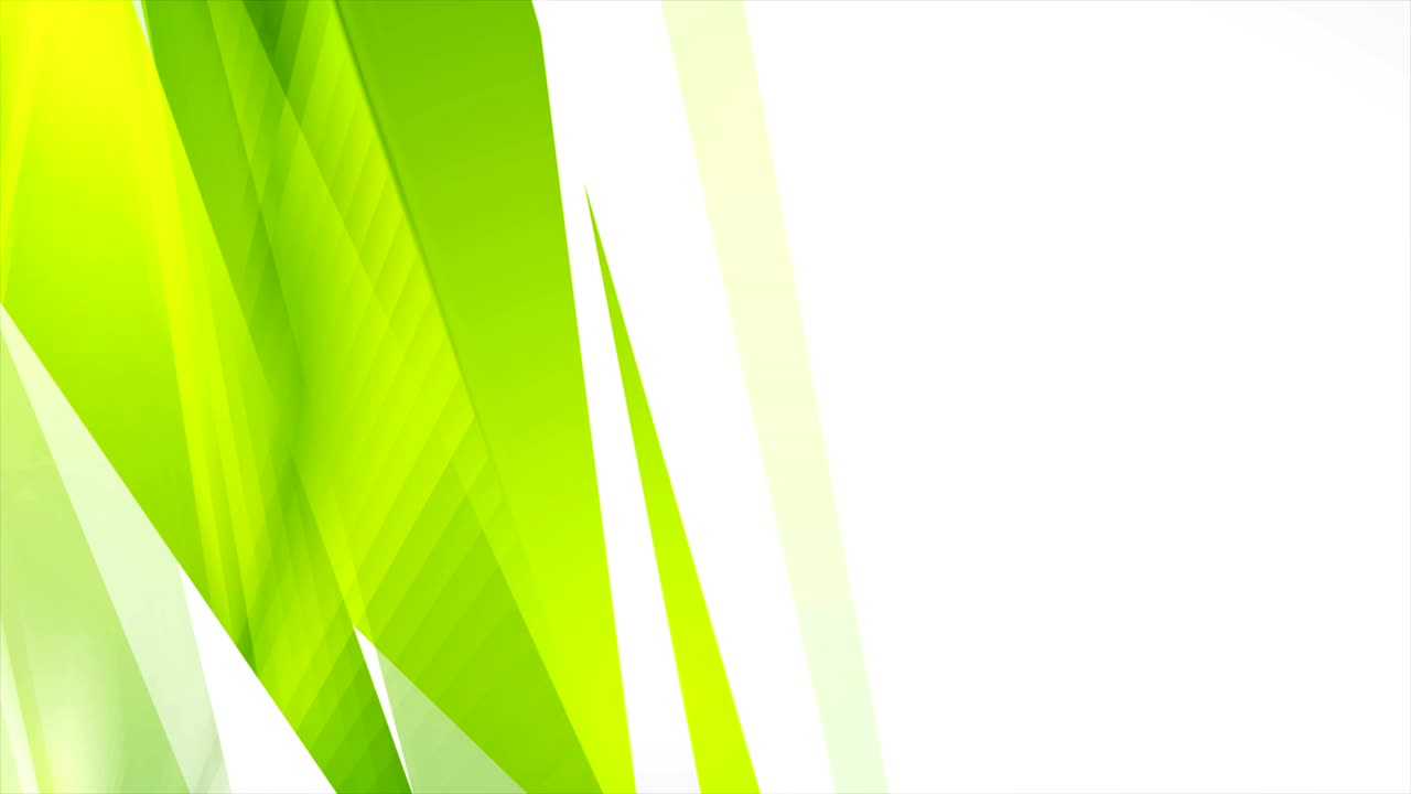 rayas brillantes de color verde brillante animación de video abstracta