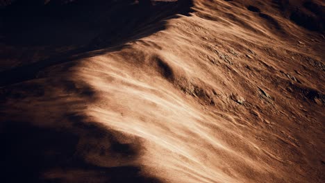vista aérea del desierto rojo con duna de arena