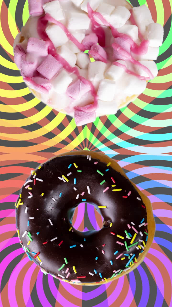 una colección de rosquillas