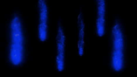 las partículas de color que soplan el humo animación gráficos de movimiento