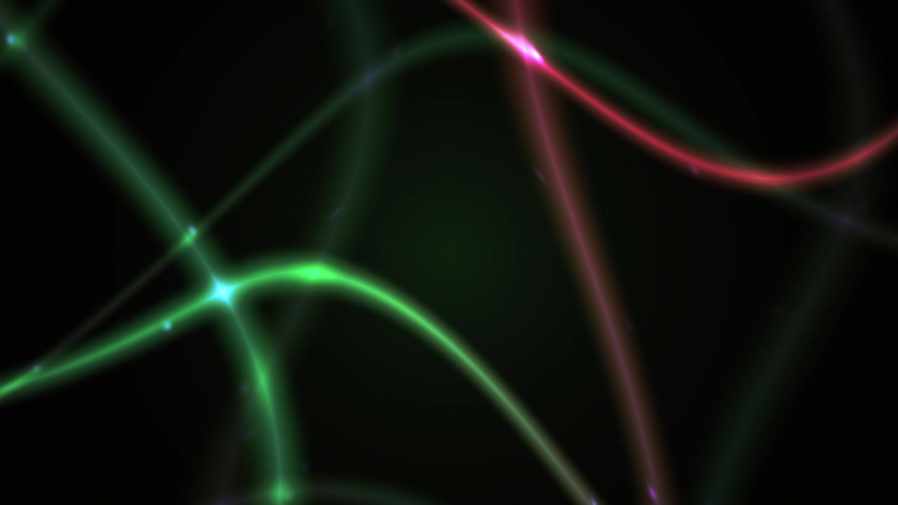 Abstract Motion Background with Glowing Neon Light Trails