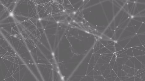 digital animation of network of connections floating against grey background