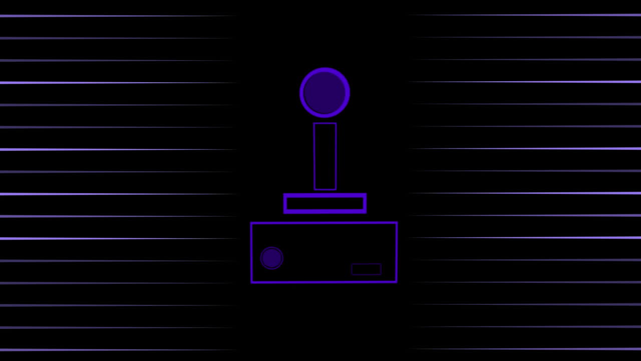 검은색 배경의 보라색 버퍼의 애니메이션