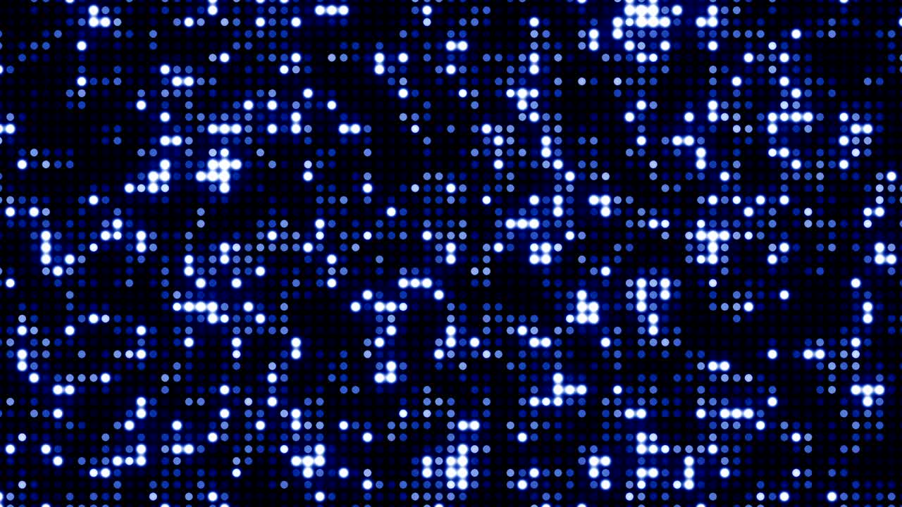 reflectores de gradiente azul abstracto punto brillo y chispas bucle sin costuras, vacaciones feliz año nuevo fiesta de discoteca y fondo de club nocturno