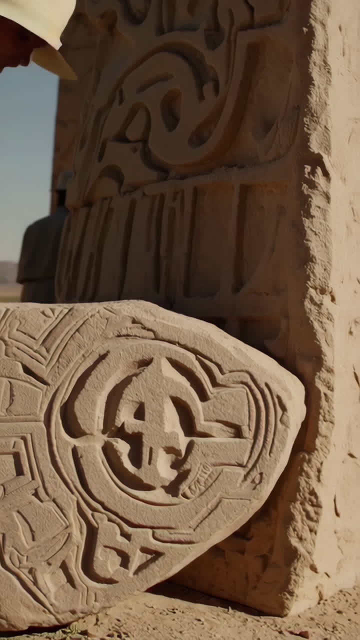 Archeological Site Exploration in Desert