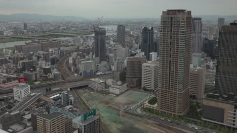 aerial view of nagoya cityscape