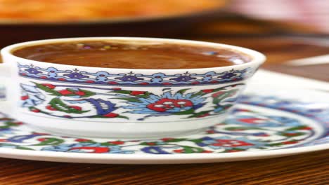 turkish coffee in a traditional cup