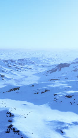 stunning aerial view of snowy mountains
