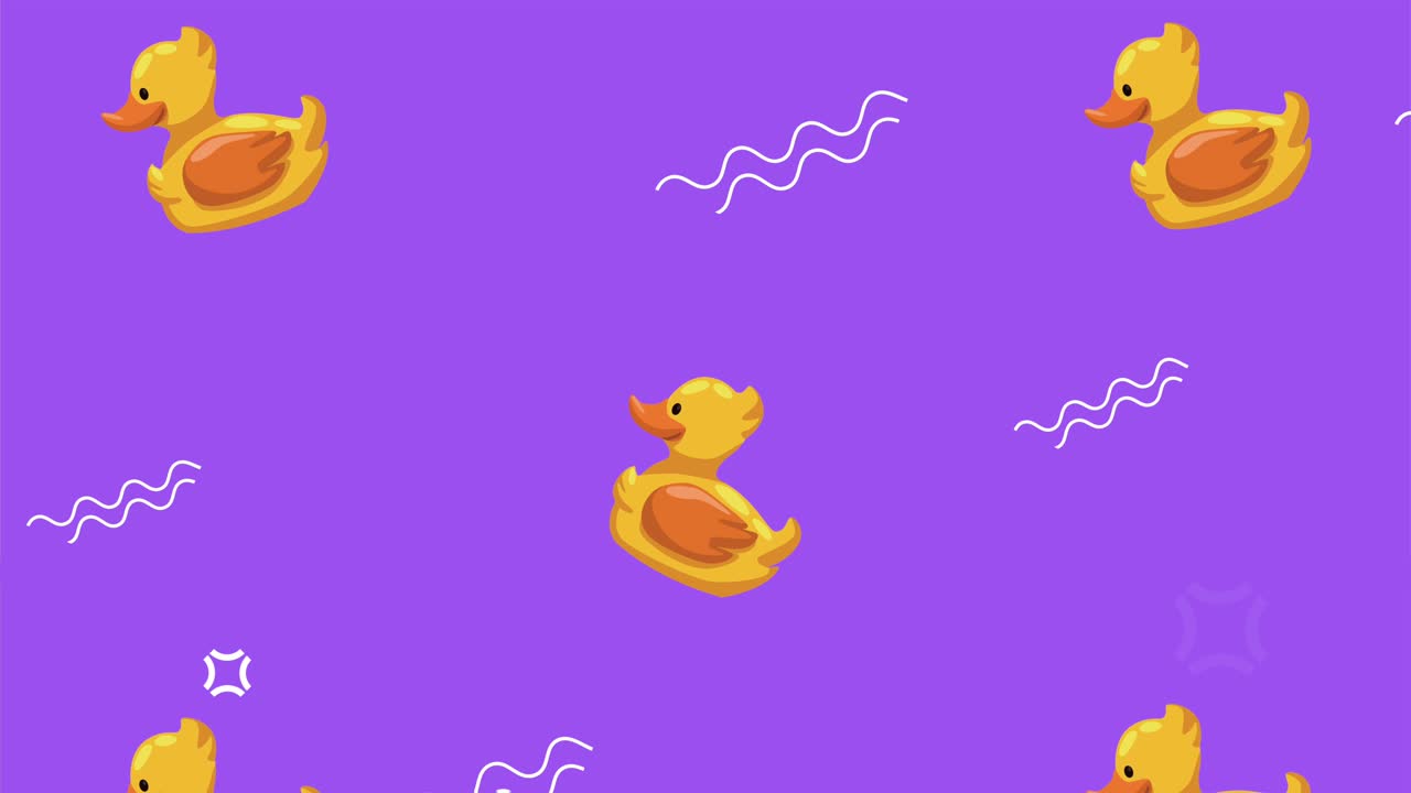 kids ducks toys pattern animation