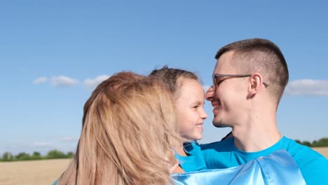 happy ukrainian family in wheat field with blue and yellow flag of ukraine happy ukrainian family in wheat field with blue and yellow flag of ukraine ukraines victory in the war independence day of ukraine