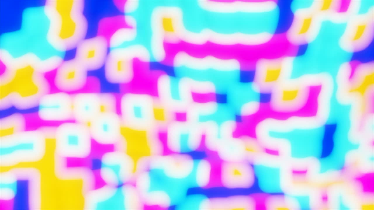 Abstract Neon Geometric Shapes