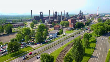 ostrava czech, old ironworks factory, industrial heritage area bottom vitkovice