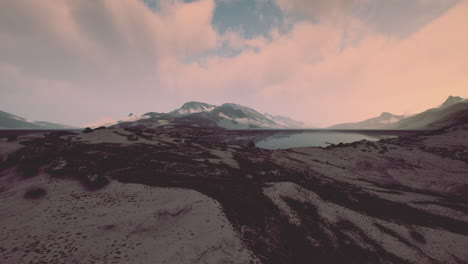 peaceful calm view of fjords in norway