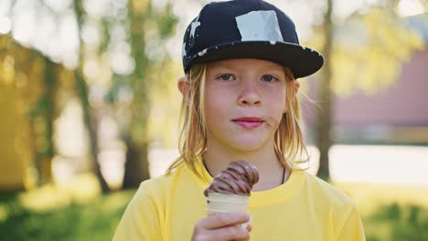 boy with ice cream