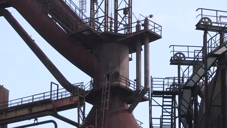 close up of former steel mill in vitkovice, czechia, europe-2