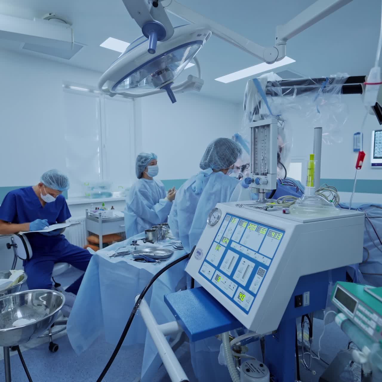 Surgeons in operation theater