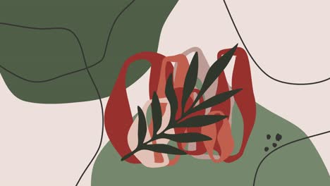 fondo naranja animado mínimo abstracto