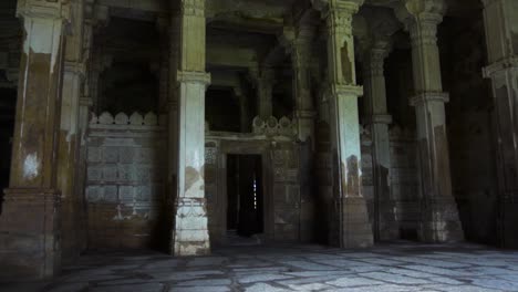 Herencia-Jami-Masjid-También-Conocida-Como-Mezquita-Jama-En-Champaner,-Estado-De-Gujarat,-India-Occidental,-Es-Parte-Del-Parque-Arqueológico-De-Champaner-pavagadh