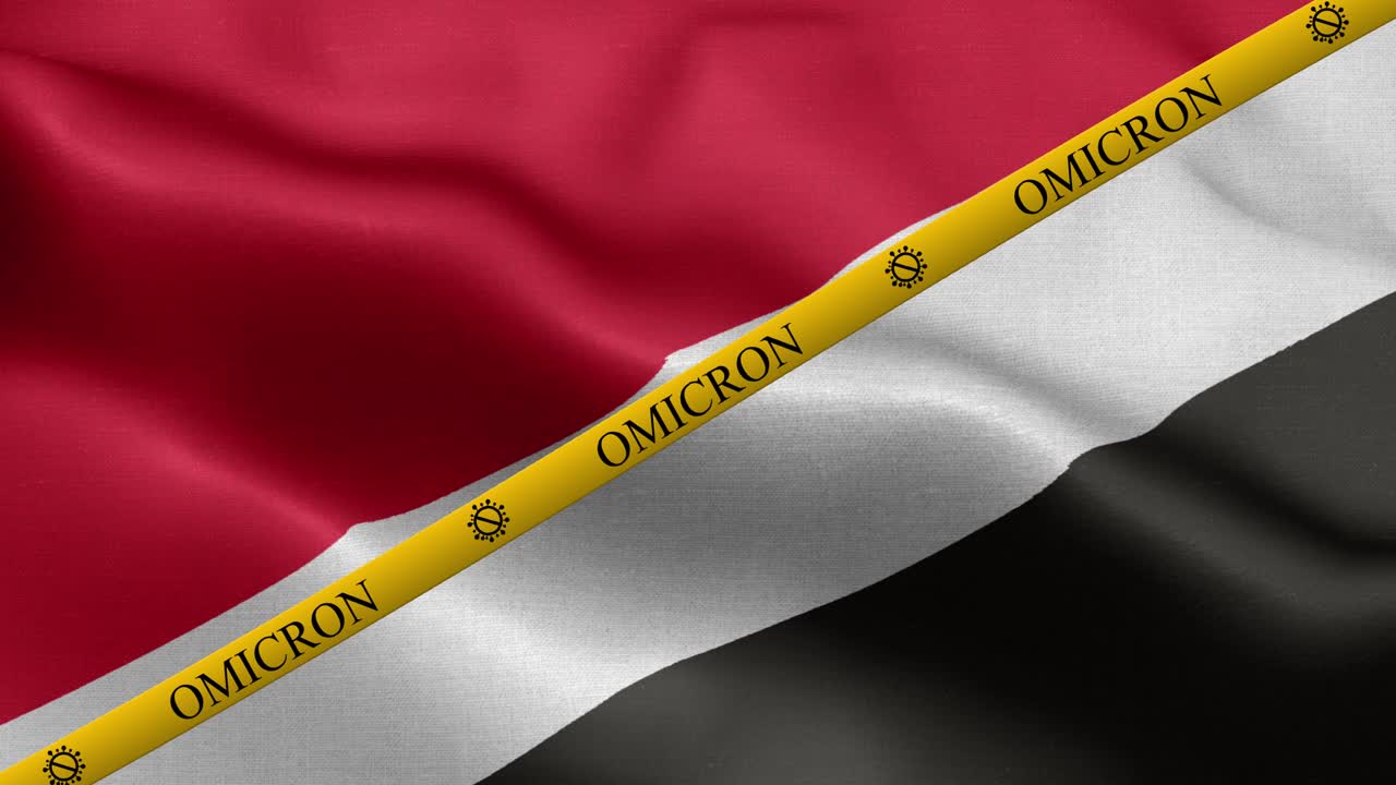 variante de omicron y franja de prohibición en la bandera del principado de sealandia - bandera del principalidad de sealandía